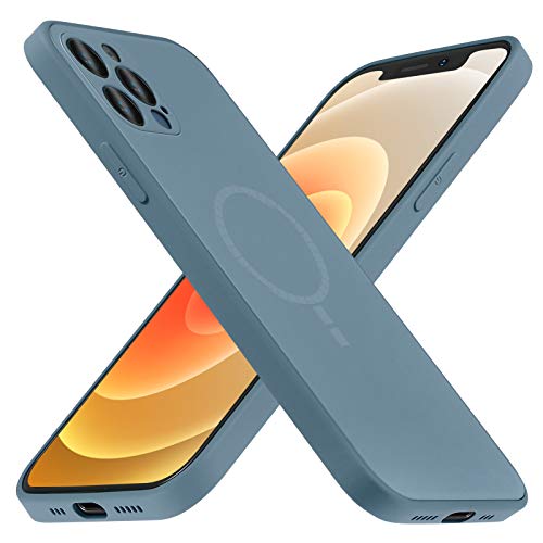 Mipcase Kompatibel mit MagSafe, für iPhone 12 Pro Hülle [Ultra Dünn] Hard Back Cover, Magnetischen für Autohalterungen, seidiges weiches Polycarbonat Matte Finish Grip Schutzhülle für iPhone 12 Pro von Mipcase