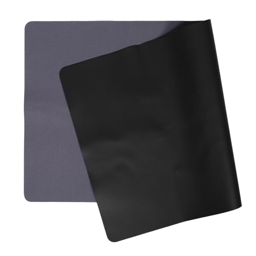 Mipcase Make-up-pad Mauspad Büro-schreibtischbezug Desktop -matte Tragbare Schreibtischunterlage Bürozubehör Schreibtischschutzmatte Kommodenoberseitenschutz Tischschutzblock Schwarz Leder von Mipcase