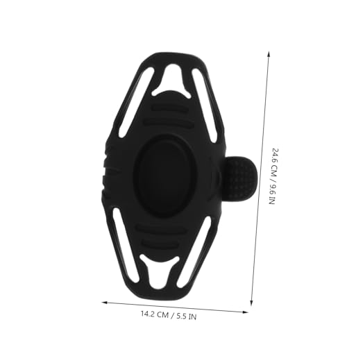 Mipcase handyhalter Fahrrad-LED-Leuchten Motorrad telefonhalter E-Bike-Zubehör Telefonhalter Fahrradhalterung Zubehör für Mobilitätsroller Lenkermontage Kieselgel Black von Mipcase