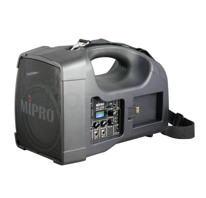 Mipro Audio Akku-Beschallungssystem MA-200 Stereoanlage (2-Wege-Lautsprecher mit integriertem Einkanalempfänger) von Mipro Audio