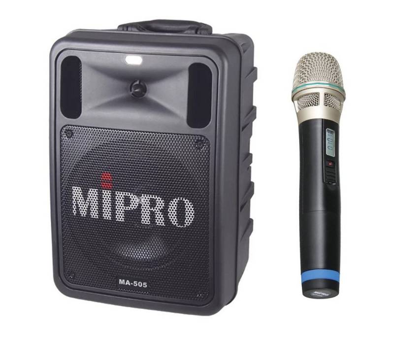Mipro Audio MA-505R2 Lautsprecher mit Handsender-Mikrofon Portable-Lautsprecher (Bluetooth, 100 W) von Mipro Audio