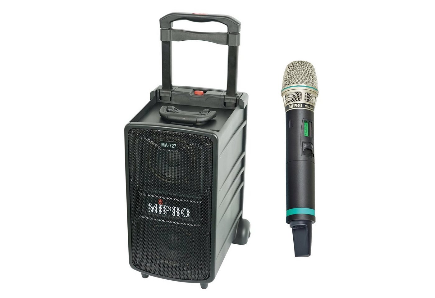 Mipro Audio MA-727 mit 1-Kanal Empfangsmodul und Mikrofon Lautsprechersystem (Bluetooth, 170 W) von Mipro Audio