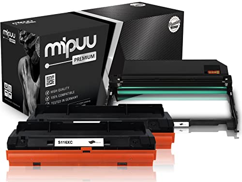 Mipuu 2X Toner & 1x Trommel kompatibel zu Samsung MLT-D116L MLT-R116 Sparset für Xpress M2675fn M2885fw M2835dw M2875fd M2625d M2675fn M2675fn M2675 von Mipuu