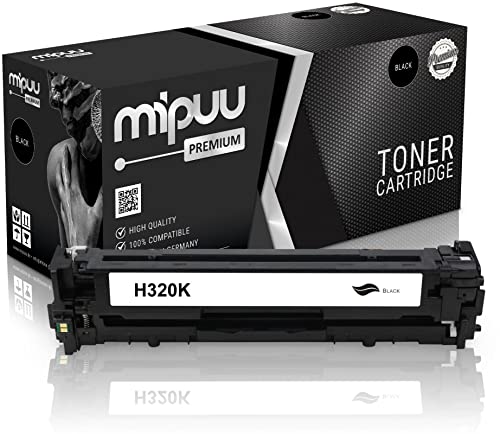 Mipuu Toner kompatibel für HP 128A CE320A Schwarz für HP Laserjet Pro CP1520 CP1521 CP1522 CP1523 CP1525 CP1526 CP1527 CP1528 Color CM1410 CM1415 von Mipuu