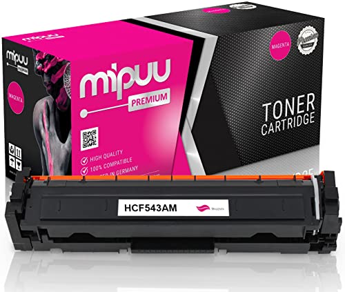 Mipuu Toner kompatibel für HP CF543A 203A Magenta Rot Pink für HP Color Laserjet Pro M254 M254DW M254NW MFP M280 M280NW M281 M281FDN M281FDW von Mipuu