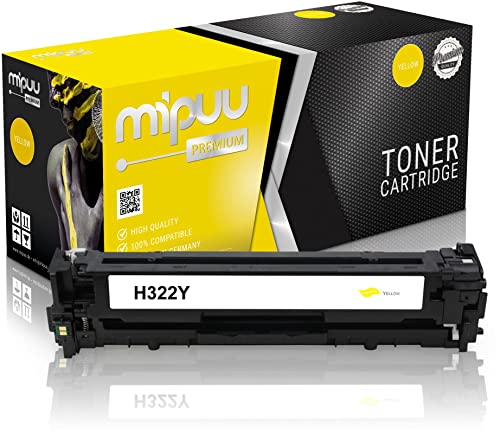 Mipuu Toner kompatibel zu HP CE322A 128A Yellow für CM1410 CM1415 CM1415FN CM1415FNW CM1415 1415FN 1415FNW 1520 1520DD 1520DN 1520N 1521 1521N 1522 von Mipuu
