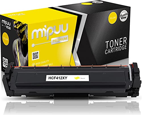 Mipuu Toner kompatibel zu HP CF412X 410X (Gelb, 5000 Seiten) für HP Color Laserjet Pro M452nw M452dn MFP M477fdw M477fdn M477fnw M377dw Farblaserdrucker von Mipuu