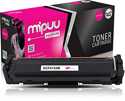 Mipuu Toner kompatibel zu HP CF413X 410X (Magenta, 5000 Seiten) für HP Color Laserjet Pro M452nw M452dn MFP M477fdw M477fdn M477fnw M377dw Farblaserdrucker von Mipuu