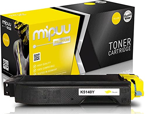 Mipuu Toner kompatibel zu Kyocera TK-5140Y (Gelb) 1T02NRANL0 für Ecosys M6030cdn M6530cdn P6130cdn Laserdrucker TK-5140 von Mipuu