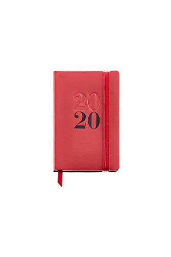 Miquelrius 31181 Taschenkalender 2020, Wochenansicht, horizontal, 90 x 140 mm, Luxor Schwarz, Castellano von Miquelrius