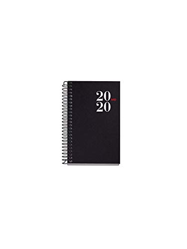 Miquelrius 39060 Agenda 2020, 80 x 125 mm, Taschenformat, City Schwarz, Castellano von Miquelrius