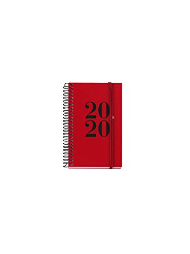 Miquelrius 39063 Tageskalender 2020, 80 x 125 mm, Taschenformat, Urban Rot, Castellano von Miquelrius