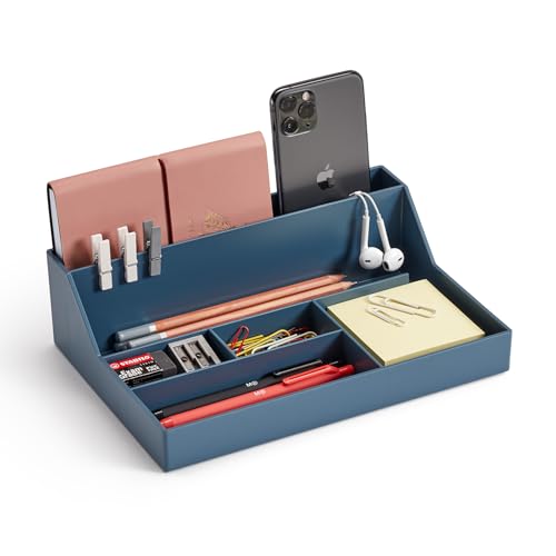 Miquelrius - Desktop Organiser Tray, Desk Organiser, Size 250 x 175 x 72 mm, Colour Blue von Miquelrius