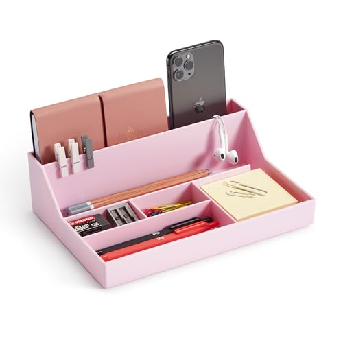 Miquelrius - Desktop Organiser Tray, Desk Organiser, Size 250 x 175 x 72 mm, Colour Pink von Miquelrius