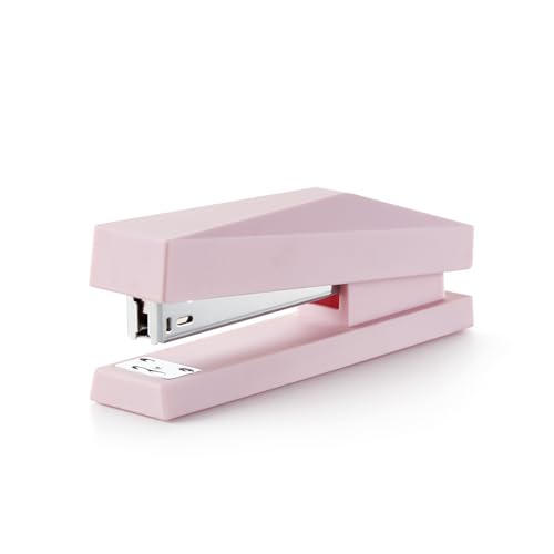Miquelrius - Stapler, Staple Compatible 24/6, Size 122 x 60 x 76,5 mm, Capacity up to 20 Sheets, Colour Pink von Miquelrius