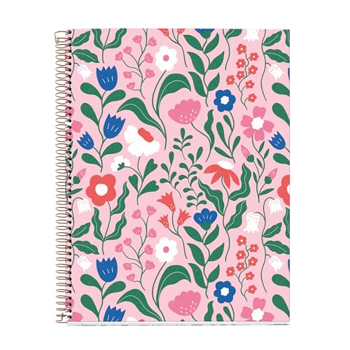 Miquelrius - Notebook A4 (210 x 297 mm), kariert 5 mm, 120 Blatt 70 g/m², Kartoneinband, 4 farbige Streifen, Kupferspirale, Kollektion Foodie Lovers, Tropical von Miquelrius