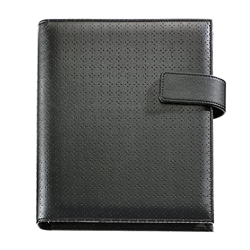 Miquelrius - Ringkalender 16 Monate (September 2022 Dezember 2023) - Tag Seite - Aktive Größe 117 x 182 mm (ca. A6) - Kunstleder-Finish - Schwarz - Deutsch von Miquelrius