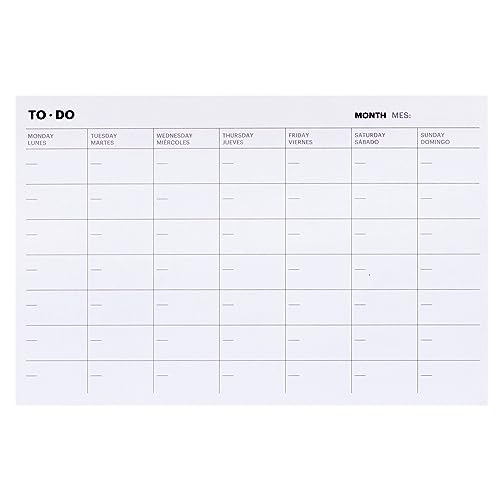 Miquelrius – Zeitloser monatlicher TO-DO-Planer, Größe: 145 x 95 mm, permanente Monatsaufkleber, 16 Blatt, 80 g/m² weißes Papier von Miquelrius