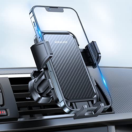 Miracase 【2023 Upgrade】 Handyhalterung Auto Rutschfester KFZ Handyhalter fürs Auto Lüftungsschlitze, Universelle Smartphone Auto Halterung für iPhone/Samsung/Huawei usw von Miracase