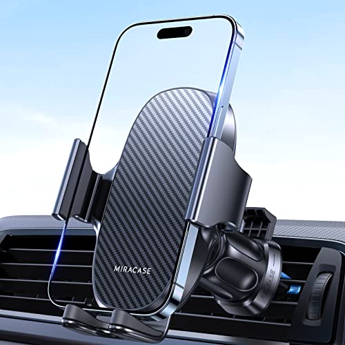 Miracase Handyhalterung Auto Handyhalter fürs Auto Lüftung Universale KFZ Smartphone Halter für iPhone 15 Pro Max/ 14/13/ 12/11/ SE/XS/XR/X/ 8/7/ Samsung/Huawei/Xiaomi usw von Miracase