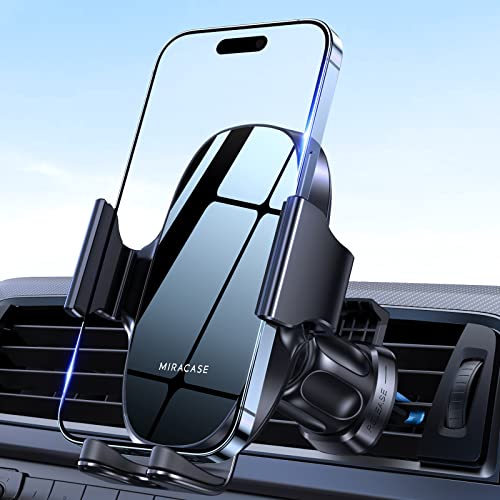 Miracase Handyhalterung Auto Handyhalter fürs Auto Lüftung Universale KFZ Smartphone Halter für iPhone 15 Pro Max/ 14/13/ 12/11/ SE/XS/XR/X/ 8/7/ Samsung/Huawei/Xiaomi usw von Miracase
