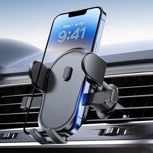 Miracase Handyhalterung Auto Handyhalter fürs Auto Lüftung freihändige universelle Autohalterung für iPhone, Android und alle Smartphones, Dunkles Schwarz von Miracase