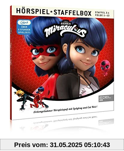 Miraculous - Geschichten von Ladybug & Cat Noir Staffelbox 3.1 - Das Original-Hörspiel zur TV-Serie (Folgen 1 - 13) von Miraculous