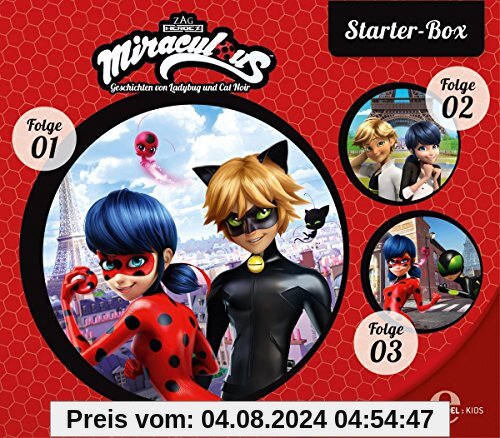 Miraculous - Geschichten von Ladybug & Cat Noir - Starter-Box (1-3) - Die Original-Hörspiele zur TV-Serie von Miraculous