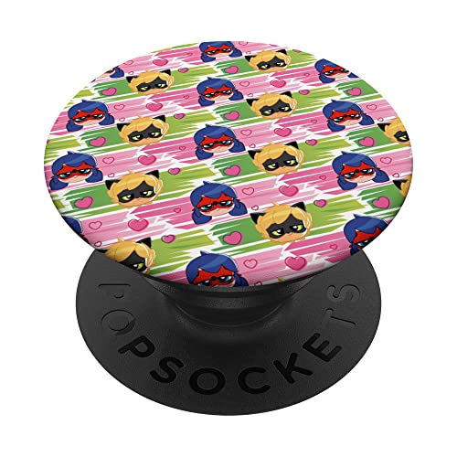 Miraculous Ladybug Chibi Collection Character Pattern PopSockets mit austauschbarem PopGrip von Miraculous