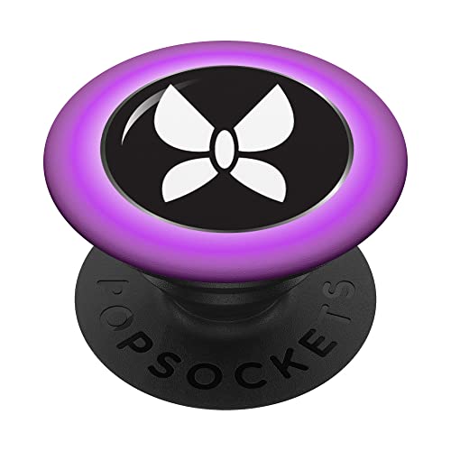 Miraculous Ladybug Hawk Moth icon with brilliant background PopSockets mit austauschbarem PopGrip von Miraculous