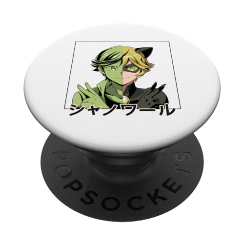 Miraculous Ladybug Manga Cat Noir PopSockets mit austauschbarem PopGrip von Miraculous