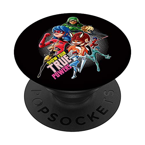 PopSockets Miraculous-Kollektion Ladybug und All Heroez True Powers PopSockets mit austauschbarem PopGrip von Miraculous