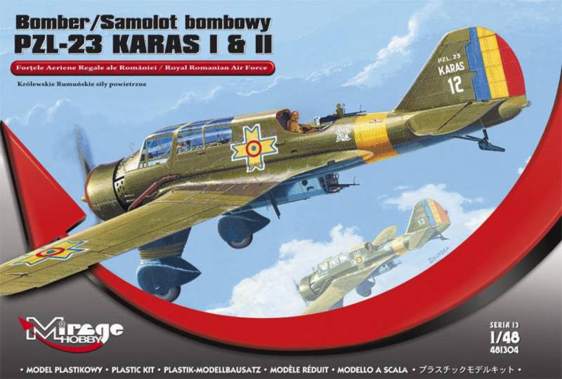 Bomber PZL-23 KARAS I & II von Mirage Hobby