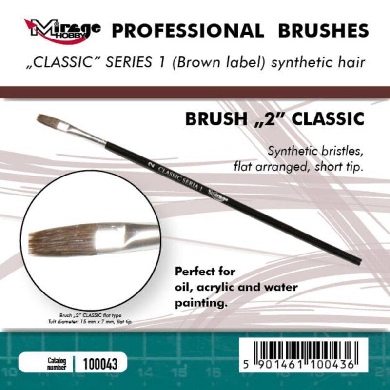 Brush Flat - Classic Series 1 - Size 2 von Mirage Hobby