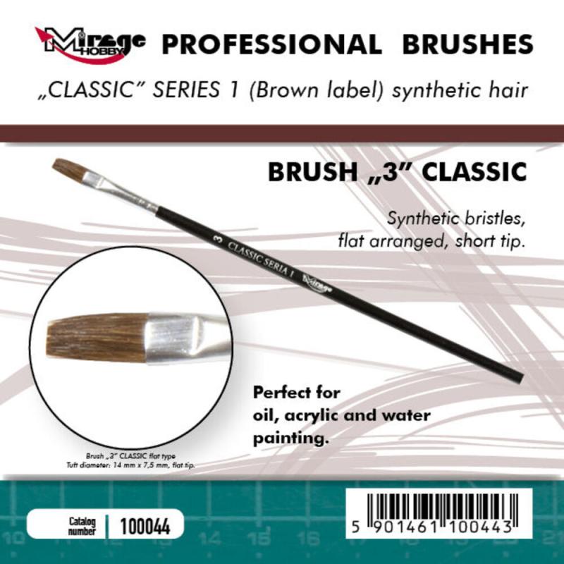 Brush Flat - Classic Series 1 - Size 3 von Mirage Hobby