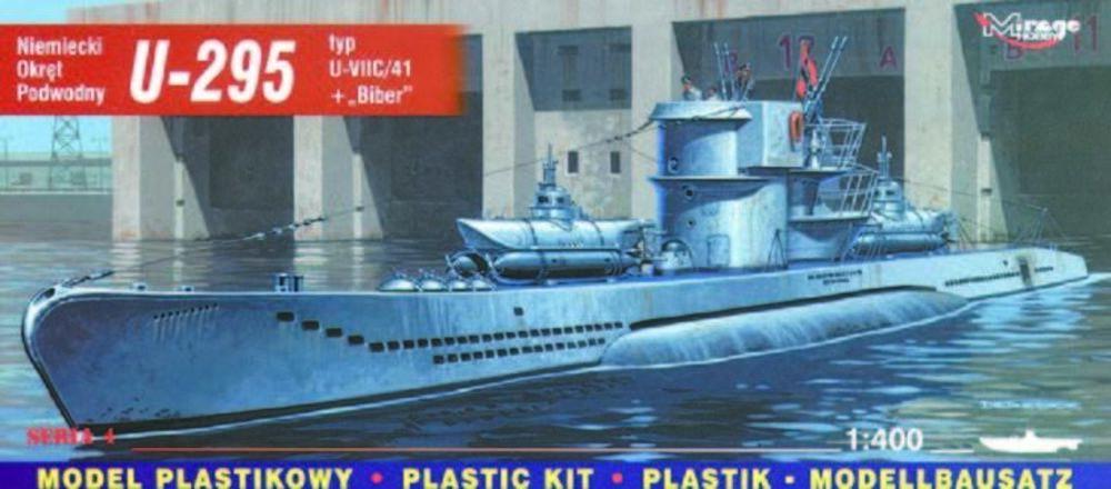 Deutsches U-Boot U 295 Typ VII C/41 mit Biber Deutsches U-Boot U 295 Typ VII C/41 mit Biber von Mirage Hobby