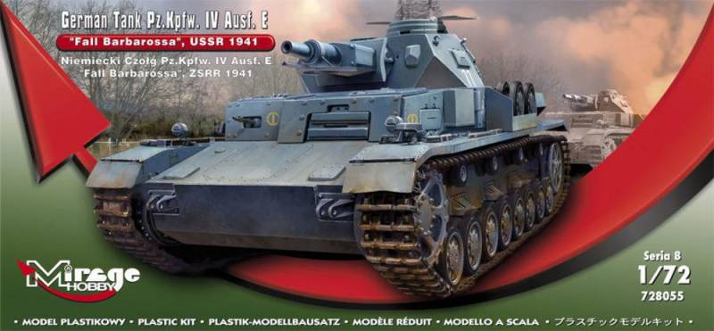 German Tank Pz.Kpfw.IV Ausf. E Fall Barbarossa USSR 1941 von Mirage Hobby