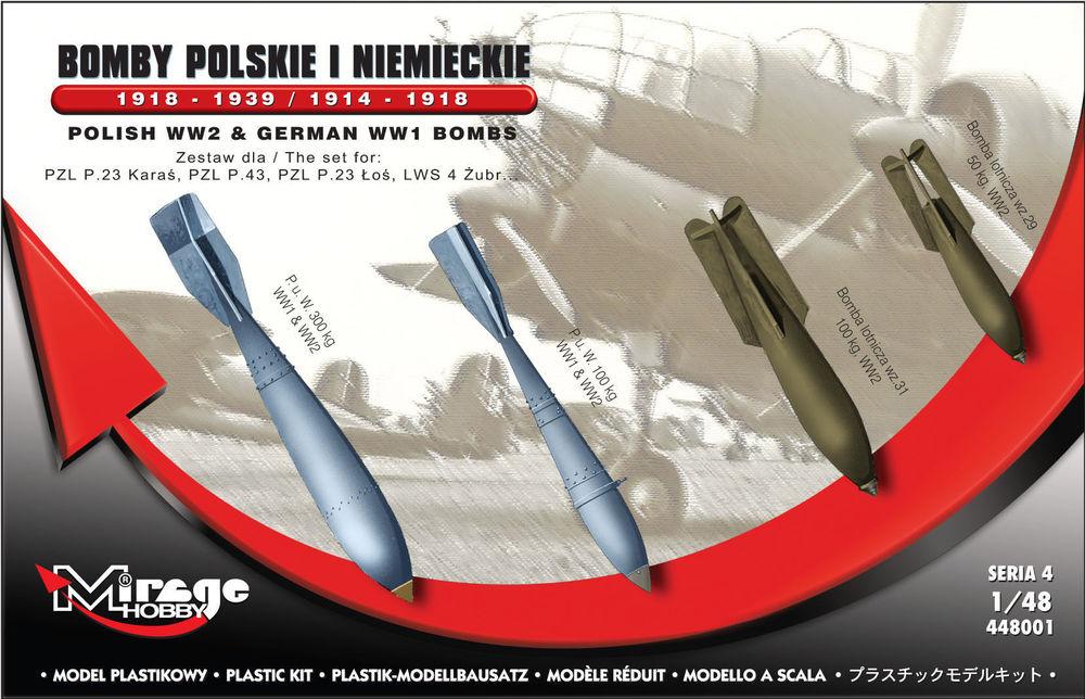 German WWI Bombs 1918-1939 & 1914-1918 von Mirage Hobby