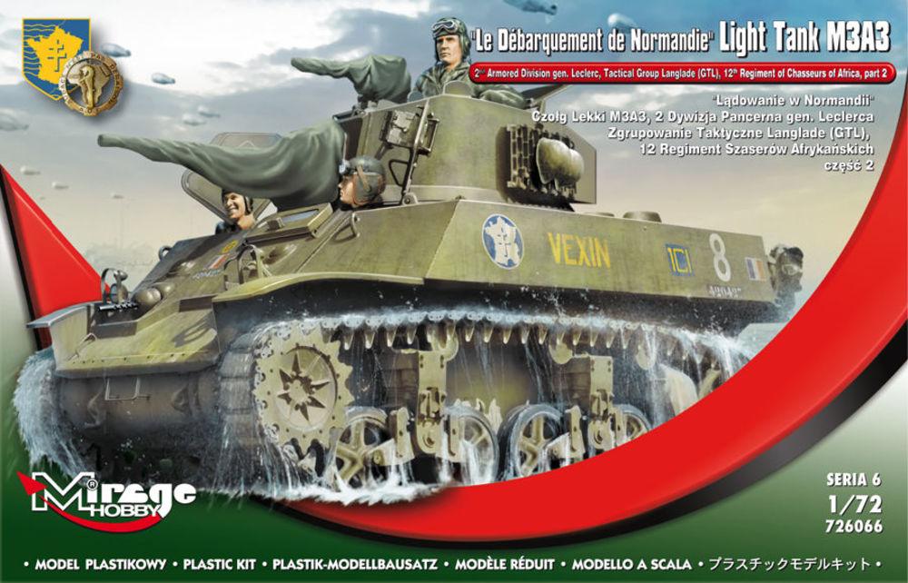 Le Debarquement de Normandie - Light Tank M3A3, von Mirage Hobby