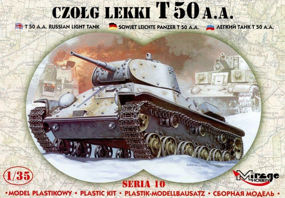 Leichter Panzer T 50 A.A mit Fotoätzteilen Leichter Panzer T 50 A.A mit Fotoätzteilen von Mirage Hobby