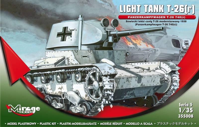 Light Tank T-26(r) Panzerkampfwagen T-26 740(r)  Serie 5 von Mirage Hobby