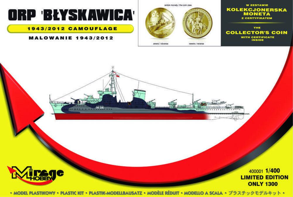 ORP ´Blyskawica´ 1943/2012 Camouflage von Mirage Hobby