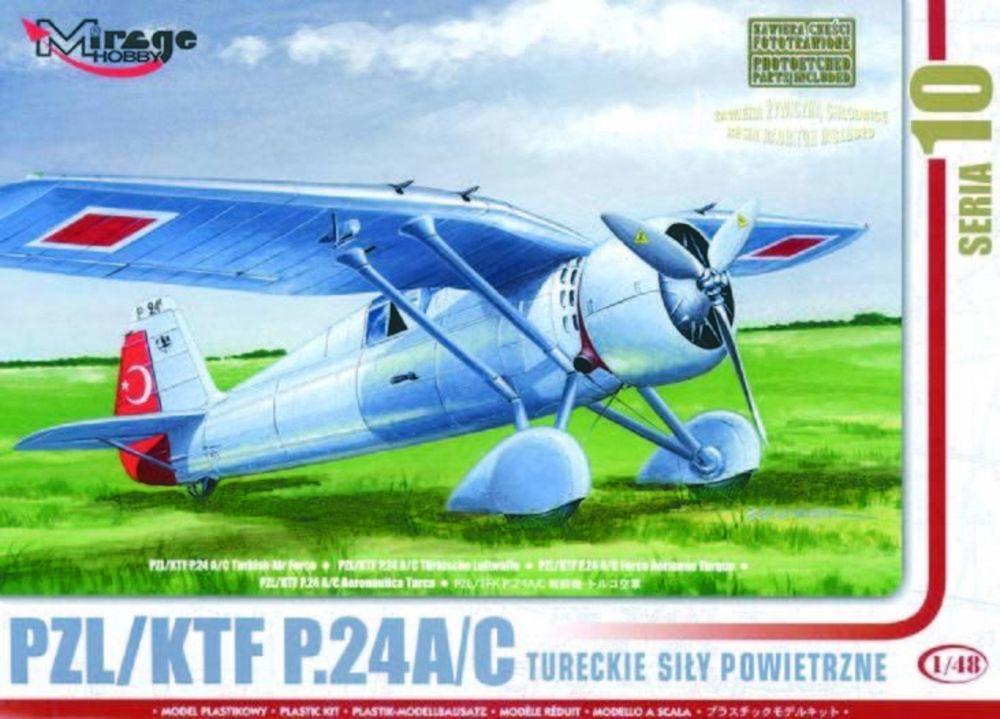 PZL/TFK P.24 C Türkische Luftwaffe mit Resin- und Fotoätzteilen PZL/TFK P.24 C Türkische Luftwaffe mit Resin- und Fotoätzteilen von Mirage Hobby
