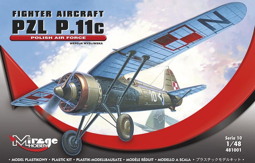PZL P-11 C Polnische Luftwaffe mit Resin- und Fotoätzteilen von Mirage Hobby