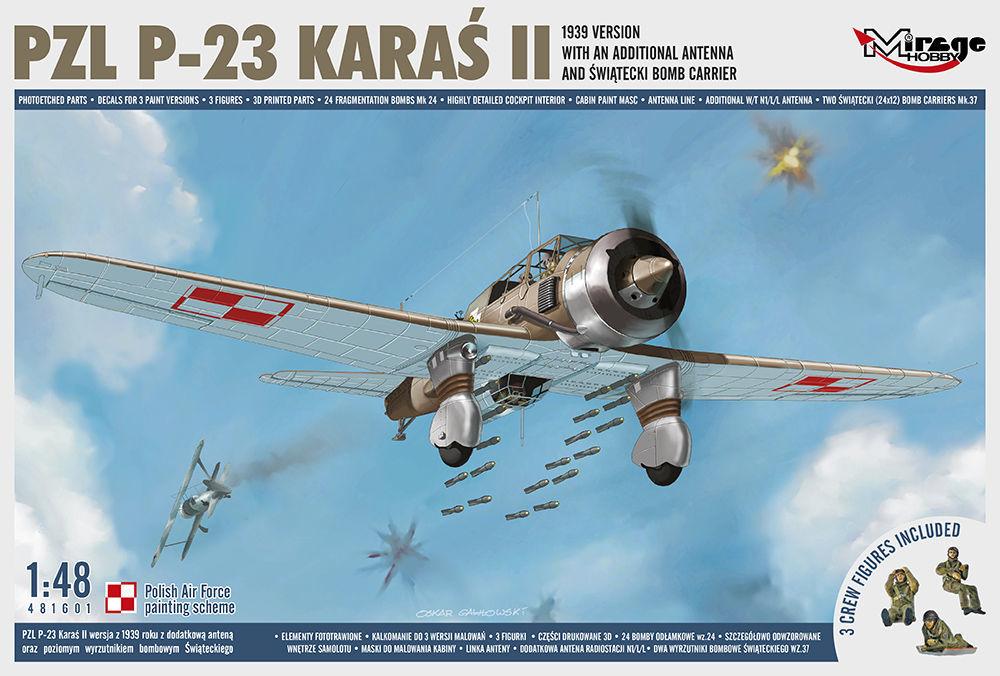 PZL P-23 KARAS II,1939 - Version with an Additional Antenna PZL P-23 KARAS II,1939 - Version with an Additional Antenna von Mirage Hobby