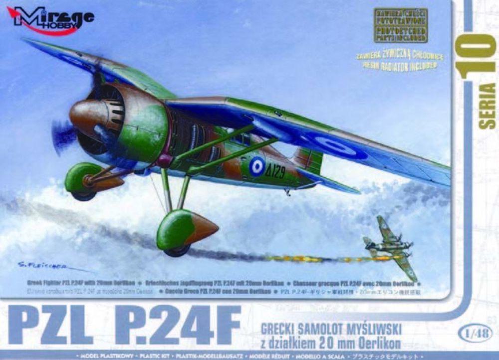 PZL P.24 F der griechischen Luftwaffe mit Resin- und Fotoätzteilen PZL P.24 F der griechischen Luftwaffe mit Resin- und Fotoätzteilen von Mirage Hobby