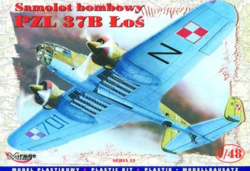 PZL P37B Los Bomber von Mirage Hobby
