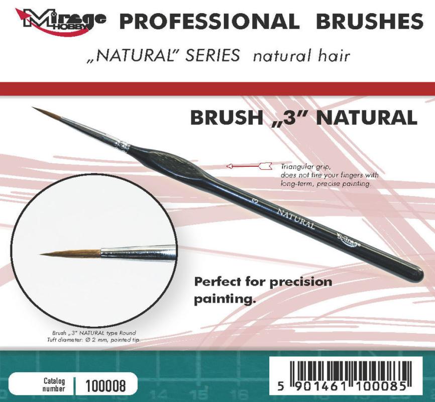 Pinsel - Natural - Size 3 Pinsel - Natural - Size 3 von Mirage Hobby