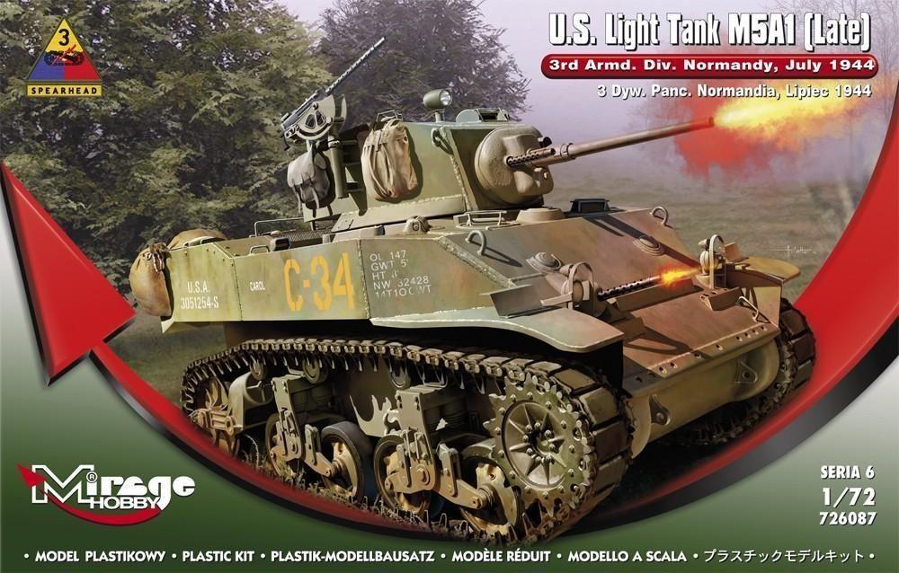 U.S.Light Tank M5A1 (Late) 3rd Armd.DivN von Mirage Hobby