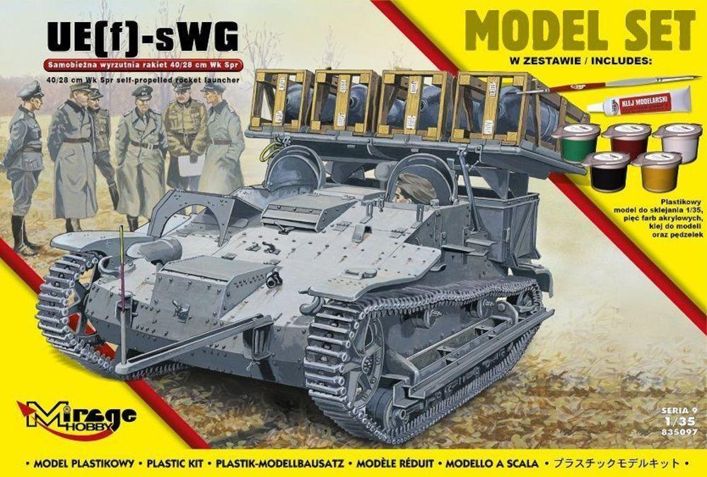 UE(f)-sWG,40/28cm WK Spr (German self-pro propelled rocket launcher) (ModelSet von Mirage Hobby